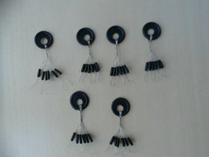 36 X Sliding Float Stops Rubber - pellet wag - feeder - safe rig