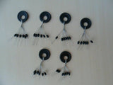 36 X Sliding Float Stops Rubber - pellet wag - feeder - safe rig