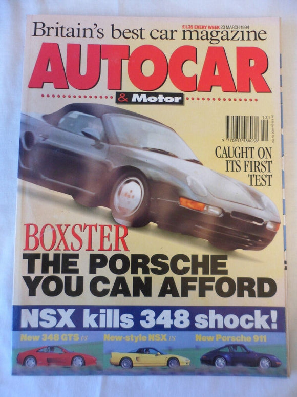 Autocar - 23 March 1994 - Ferrari 348 - Honda NSX - Porsche 911
