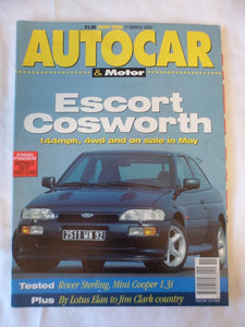 Autocar - 11 March 1992 - Ford Escort Cosworth