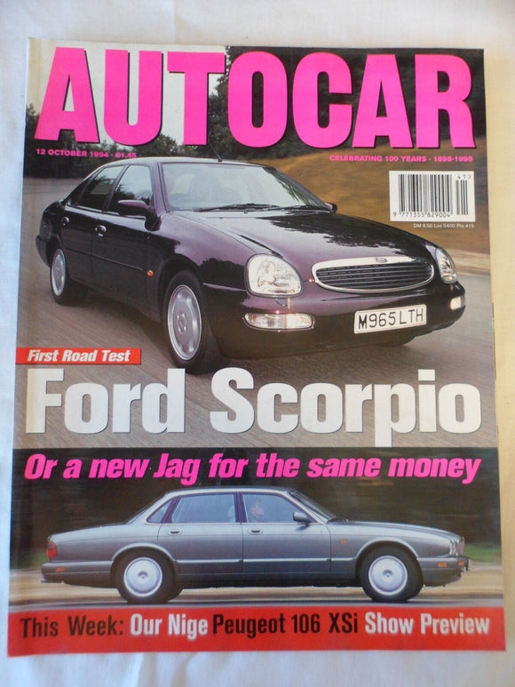Autocar - 12 October 1994 - Ford Scorpio