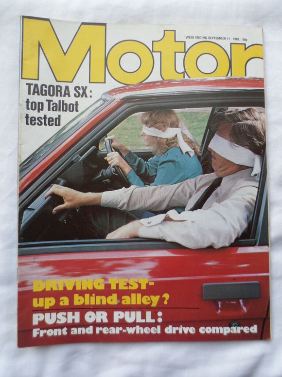 Motor magazine - 11 September 1982 - Front vs Rear wheel drive