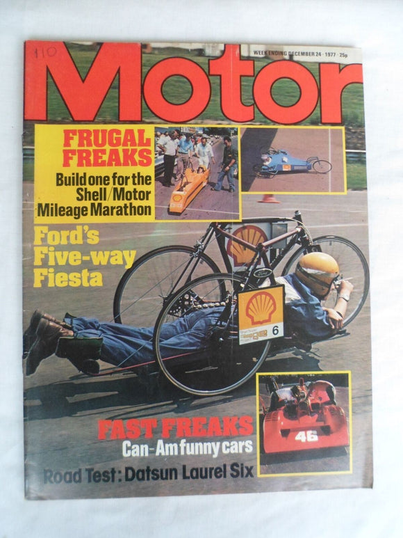 Motor magazine - 24 December 1977 - Can Am funny cars