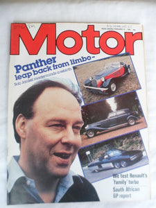 Motor magazine - 14 February 1981 - Panther - Renault 18 Turbo