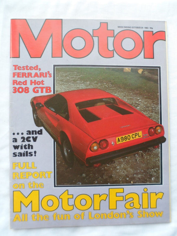 Motor magazine - 29 October 1983 - Ferrari 308 GTB