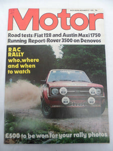 Motor Magazine - 28 Nov 1976 - Fiat 128 - Maxi 1750 - Rover 3500