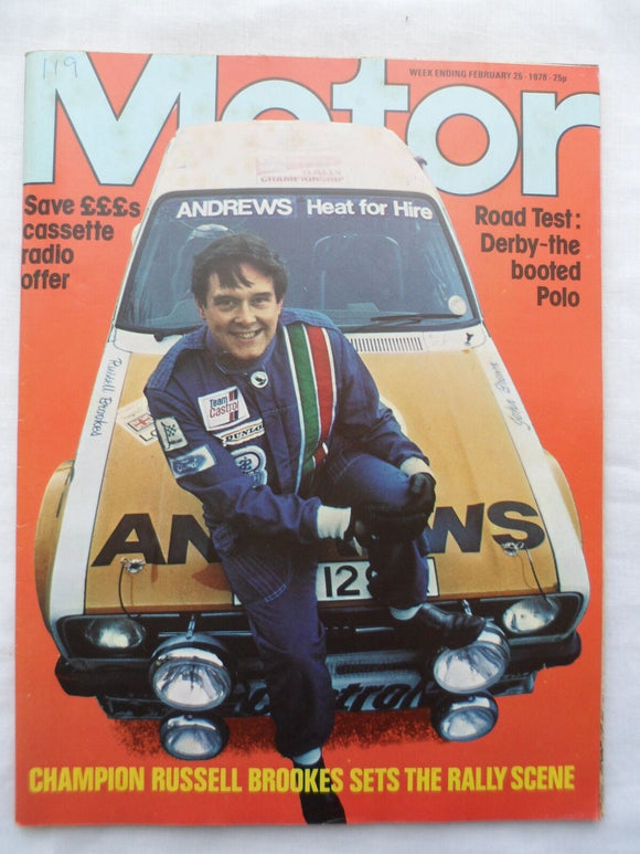 Motor magazine - 25 February 1978 - VW Derby - Russell Brookes