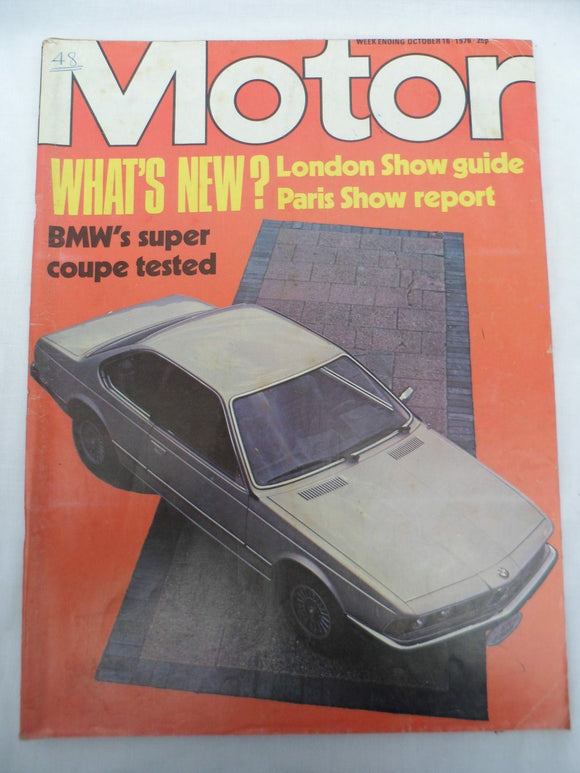 Motor Magazine - 16 Oct 1976 - BMW 633 Coupe