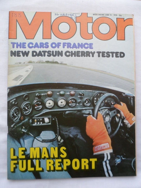 Motor magazine - 16 June 1979 - Le Mans report -