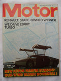 Motor magazine - 19 April 1980 - Lotus Esprit - Aston Bulldog