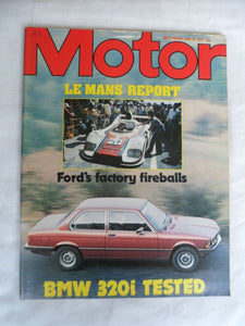 Motor magazine - 18 June 1977 - Le Mans report - BMW 320i