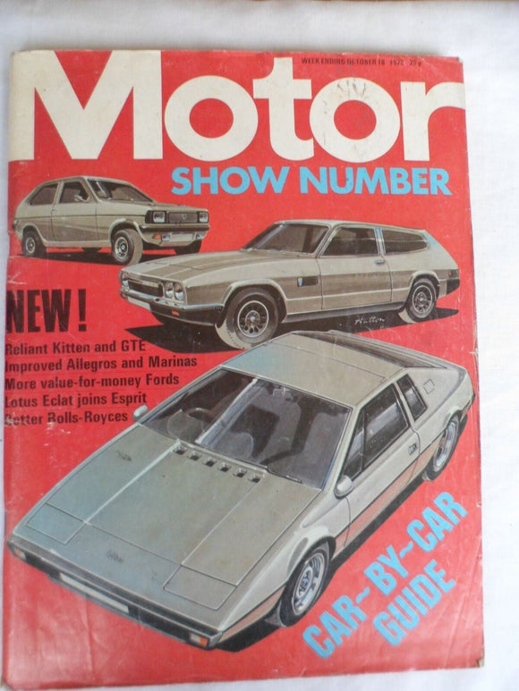 Motor magazine - 14 October 1975 - Motor show issue