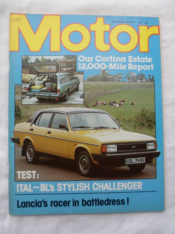 Motor magazine - 2 August 1980 - Cortina - Lancia - Ital