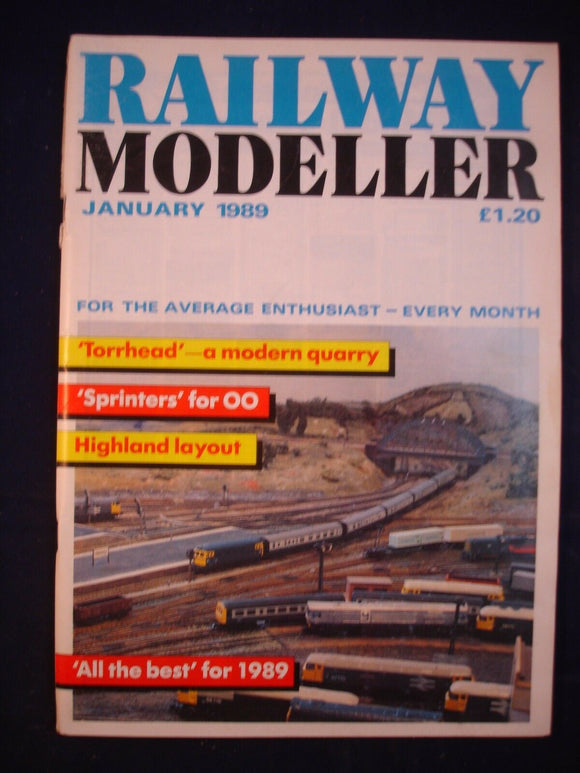 1 - Railway modeller - January 1989 - Contents page shown in photos