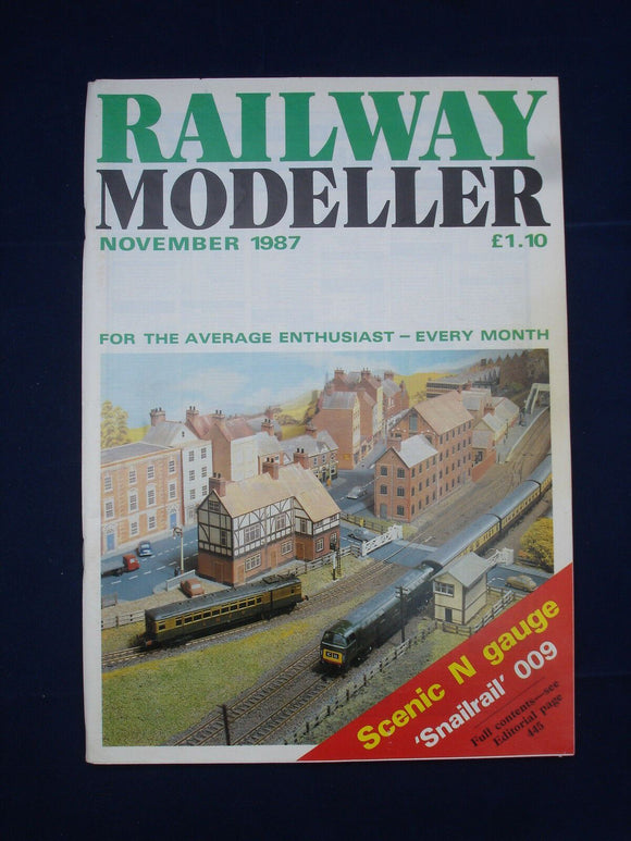 1 - Railway modeller - Nov 1987 - Contents page shown in photos