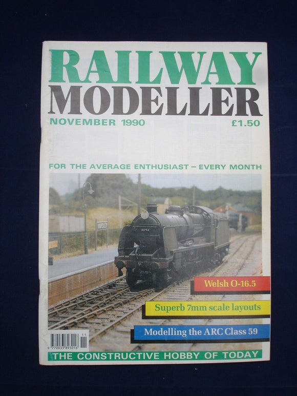 1 - Railway modeller - Nov 1990 - Contents page shown in photos
