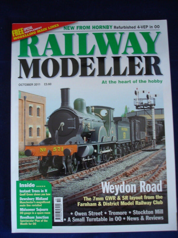 Railway modeller - October 2011 - Weydon road - Owen st - Tremore - Stockton (P)