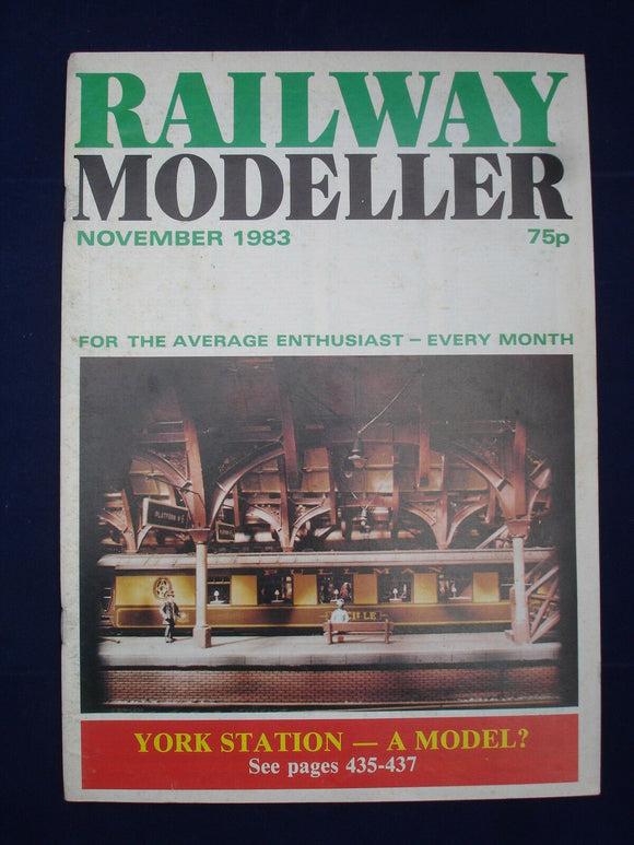 1 - Railway modeller - Nov 1983 - Contents page shown in photos