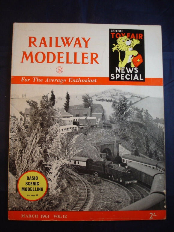 1 - Railway modeller - March 1961 - Contents page shown in photos