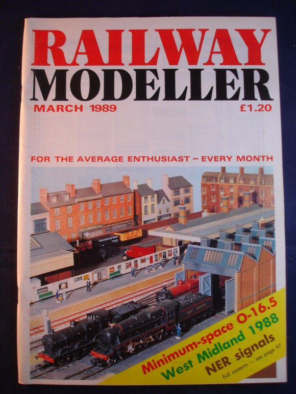1 - Railway modeller - March 1989 - Contents page shown in photos