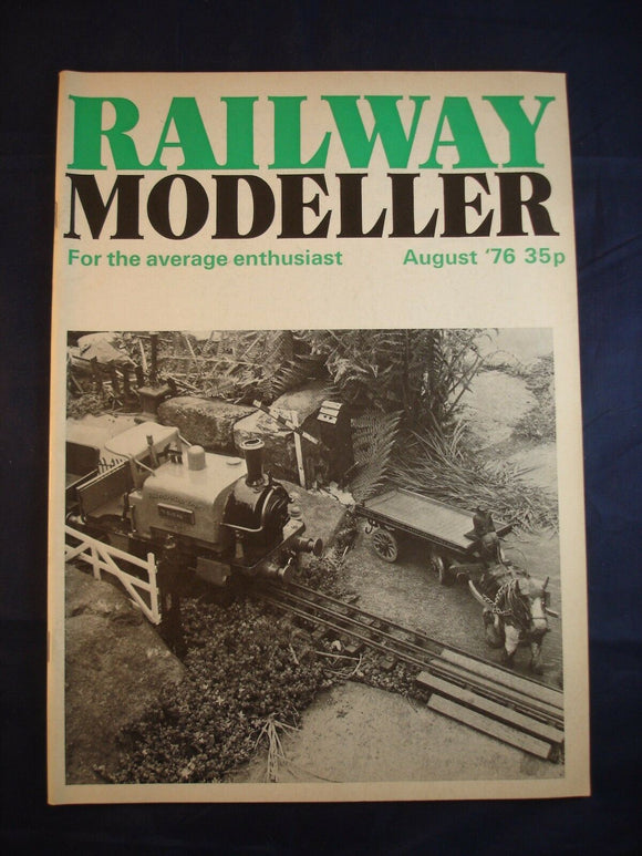 1 - Railway modeller - August 1976 - Contents page shown in photos