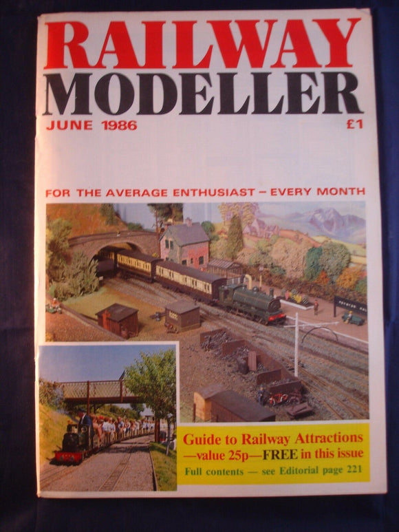 1 - Railway modeller - June 1986 - Contents page shown in photos