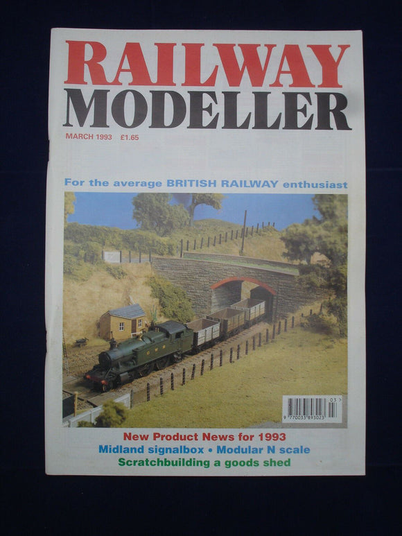 1 - Railway modeller - March 1993 - Contents page shown in photos