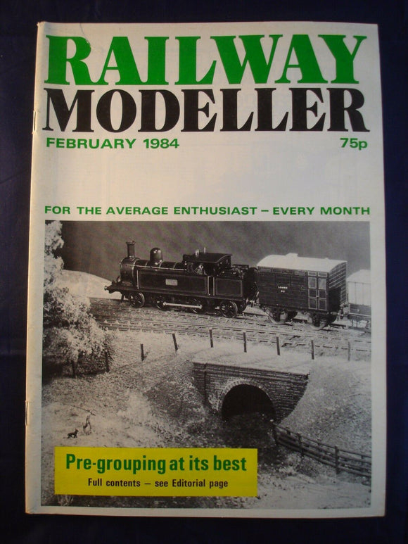 1 - Railway modeller - February 1984 - Contents page shown in photos