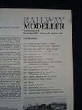 1 - Railway modeller - Nov 1969 -  Contents page shown in photos