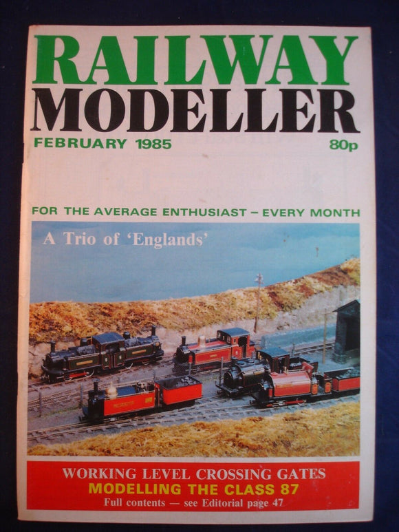 1 - Railway modeller - February 1985 - Contents page shown in photos