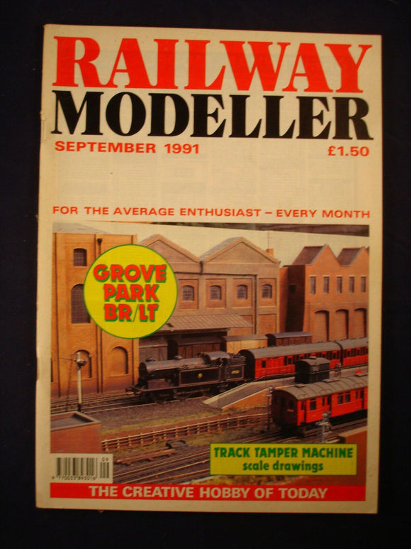 2 - Railway modeller - Sep 1991 - Contents page photo - Track tamper drawings