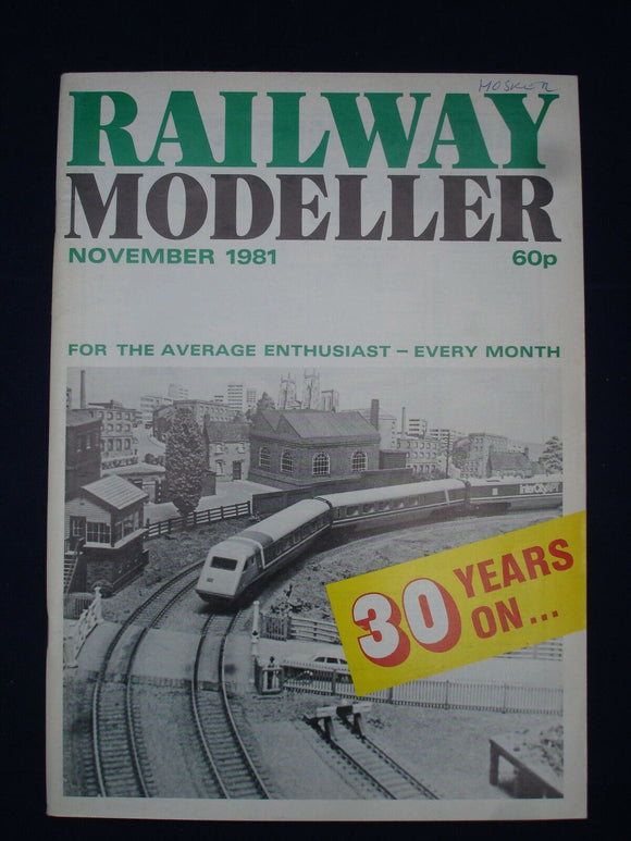 1 - Railway modeller - Nov 1981 - Contents page shown in photos