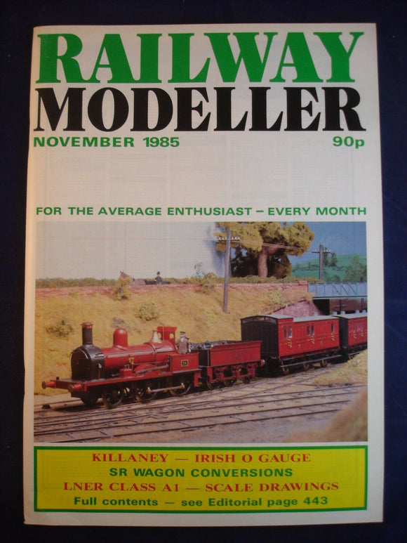 1 - Railway modeller - November  1985 - Contents page shown in photos