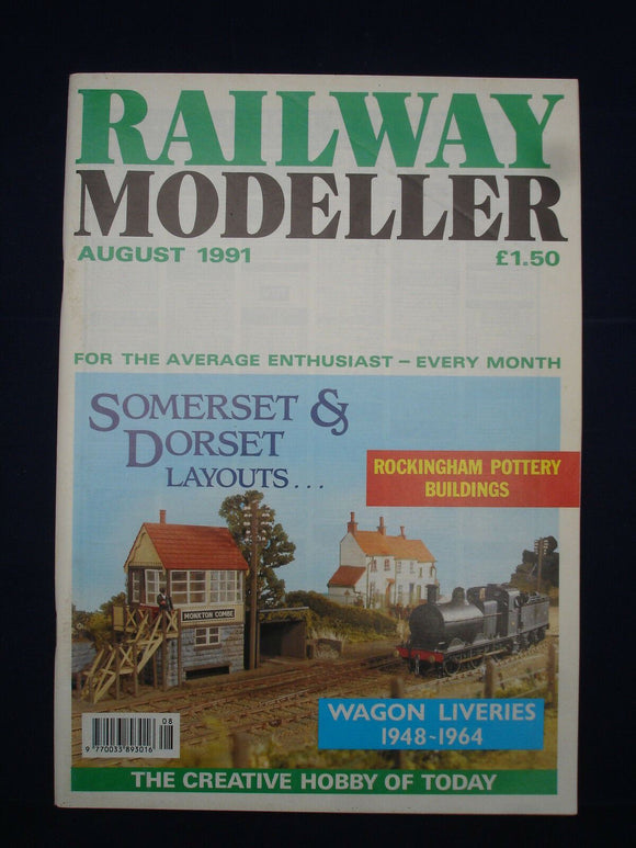 1 - Railway modeller - Aug 1991 - Contents page shown in photos