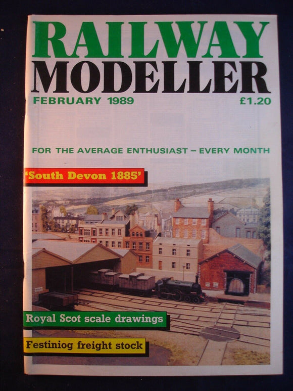 1 - Railway modeller - February 1989 - Contents page shown in photos