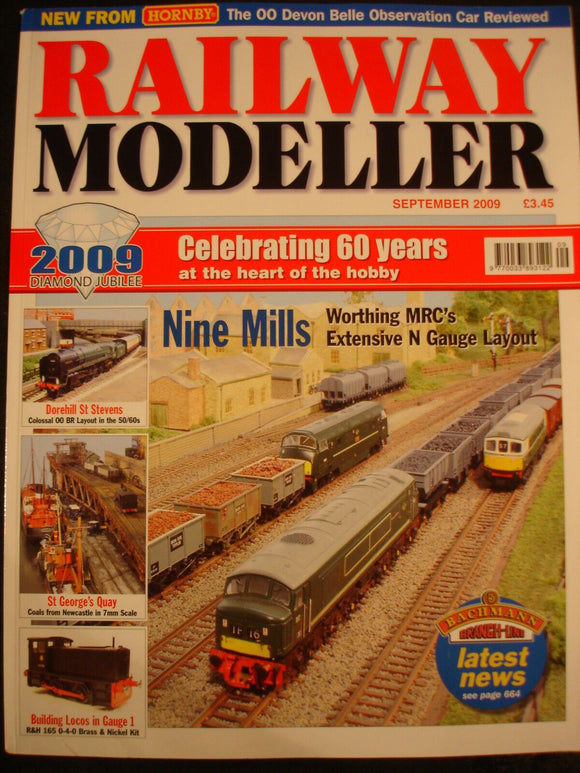 Railway Modeller Sep 2009 Dorehill, St George's Quay, Locos in 1, Nine mills