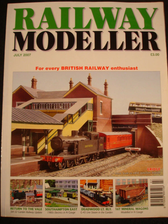 Railway Modeller July 2007 Southampton, 16T mineral wagons, Eridge