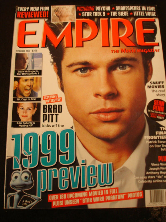 Empire Magazine film Issue 116 Feb 1999 Brad Pitt