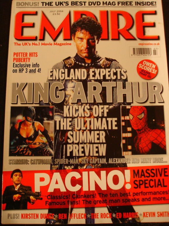 Empire Magazine film Issue 181 July 2004 Clive Owen, King Arthur, Pacino