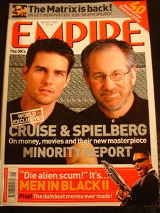 Empire Magazine film Issue 158 Aug 2002 Tom Cruise, Spielberg