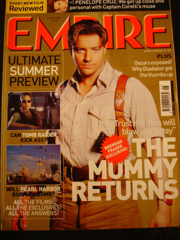 Empire Magazine film Issue 144 June 2001 Penelope Cruz, Christian Bale
