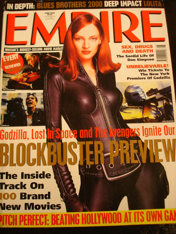 Empire Magazine film Issue 108 june 1998 Uma Thurman