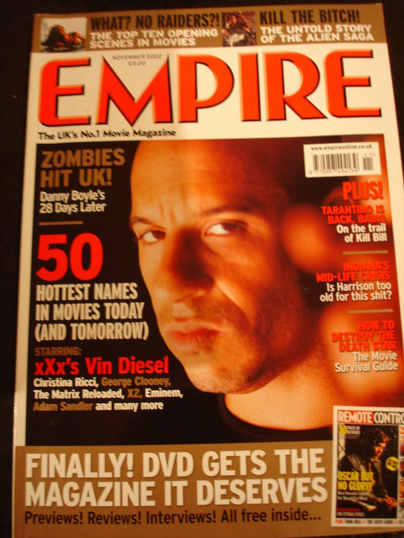 Empire Magazine film Issue 161 Nov 2002 Vin Diesel