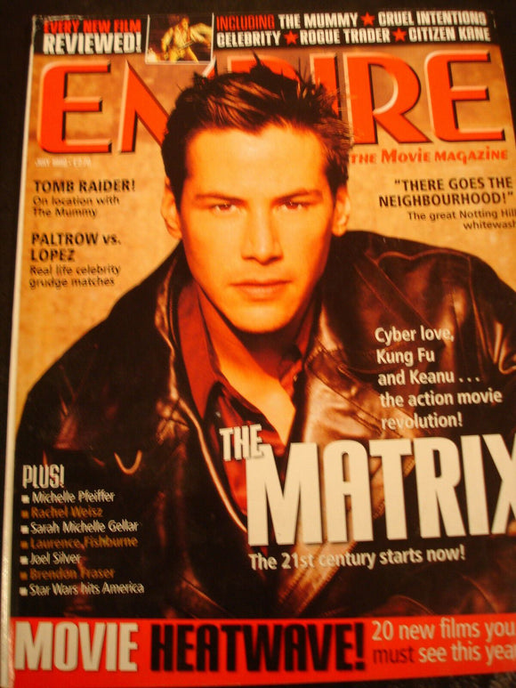 Empire Magazine film Issue 121 July 1999 The Matrix Keanu Reeves