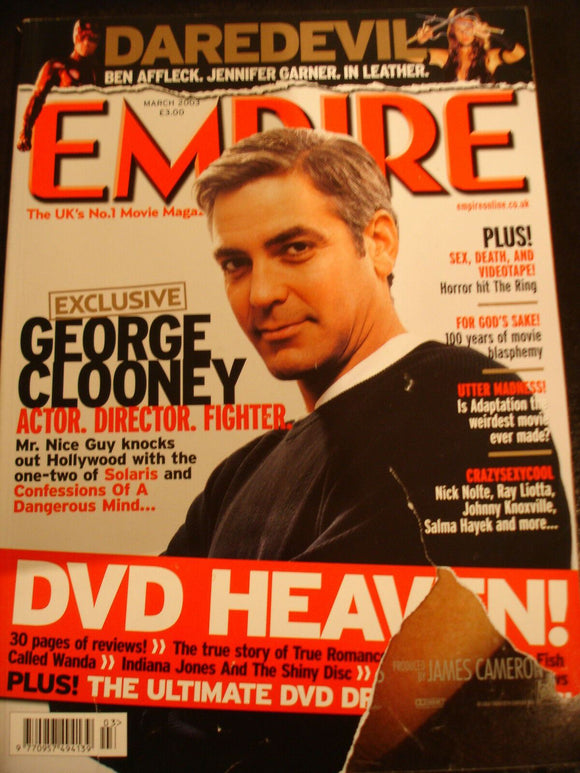 Empire Magazine film Issue 165 Mar 2003 George Clooney