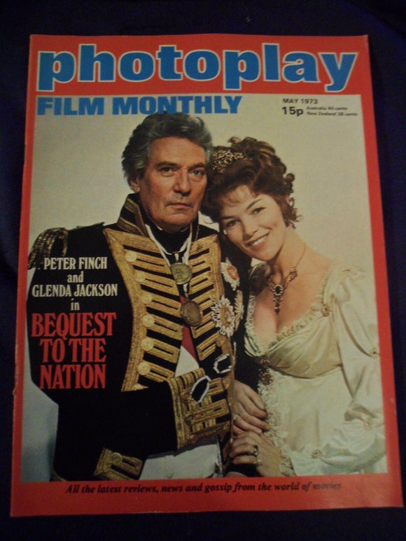 Vintage Photoplay Magazine - May 1973 - Peter Finch - Glenda Jackson