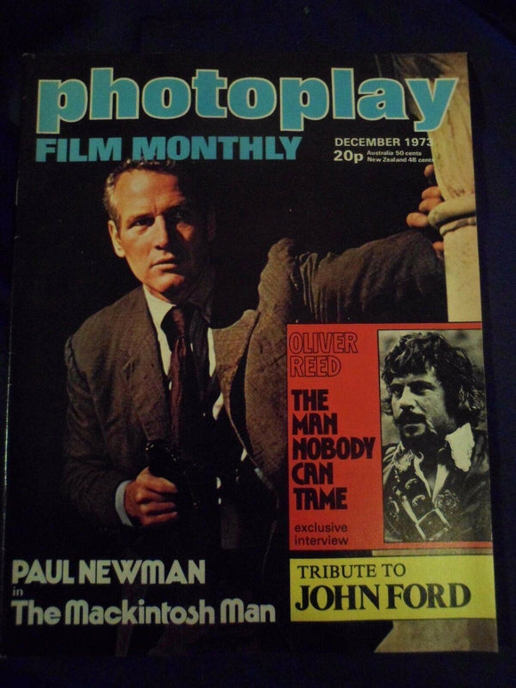 Vintage Photoplay Magazine - December 1973 - Paul Newman - Oliver Reed
