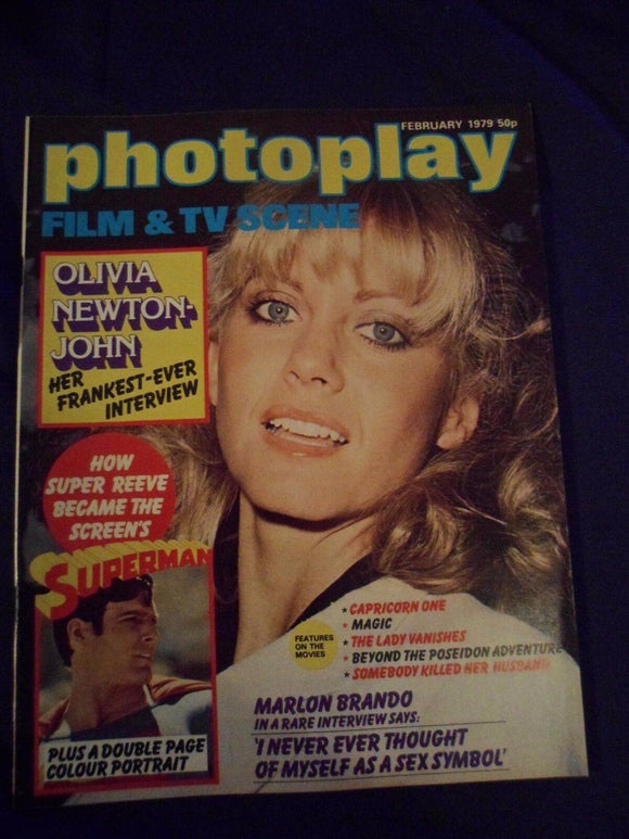 Vintage Photoplay Magazine - February 1979 - Olivia Newton John - Superman