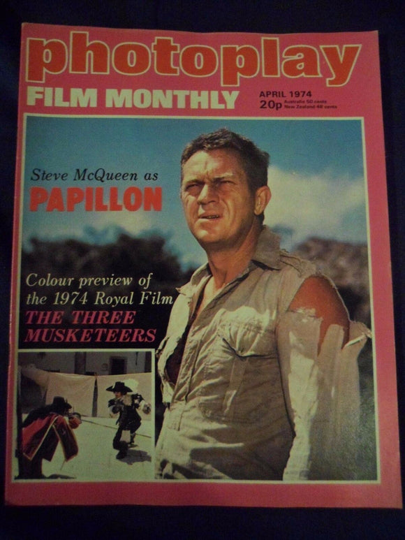 Vintage Photoplay Magazine - April 1974 - Papillon