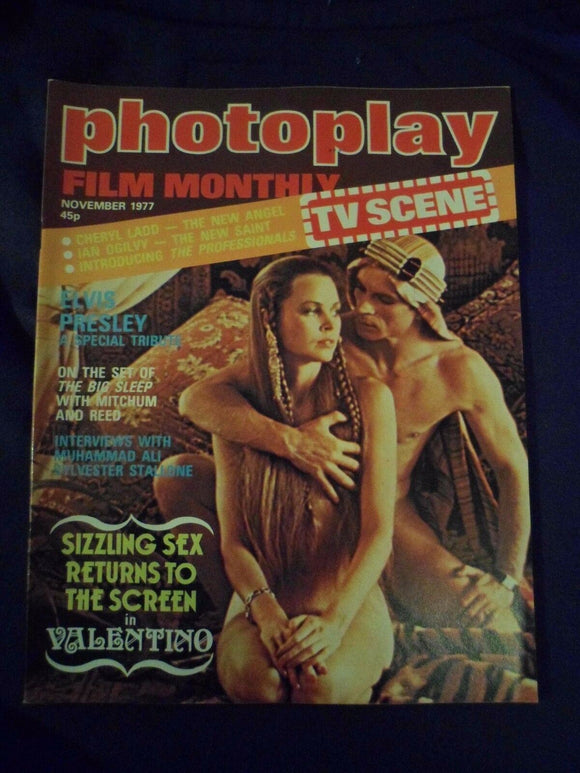 Vintage Photoplay Magazine - November 1977 - Valentino - Elvis Presley